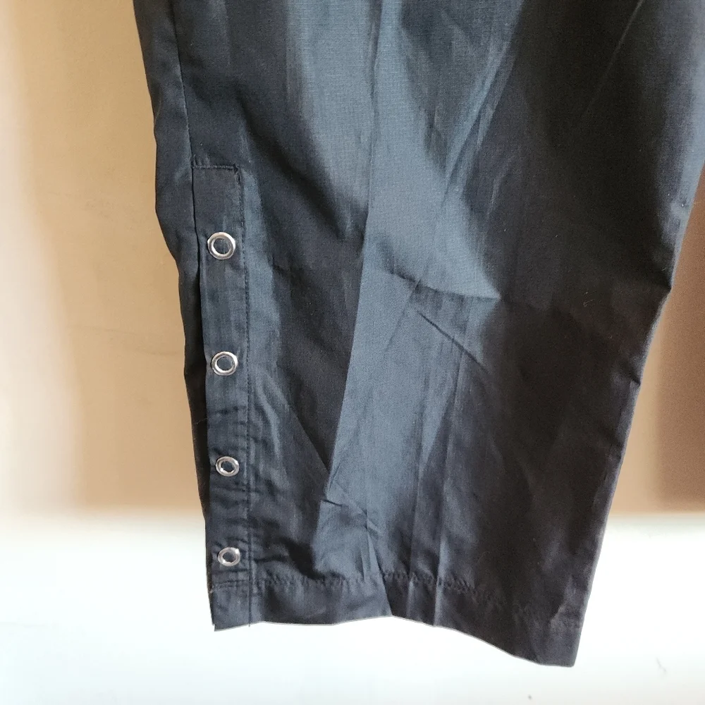 Nike Golf Wind Pant Straight-Leg Track Black Drawstring Pocket Large L